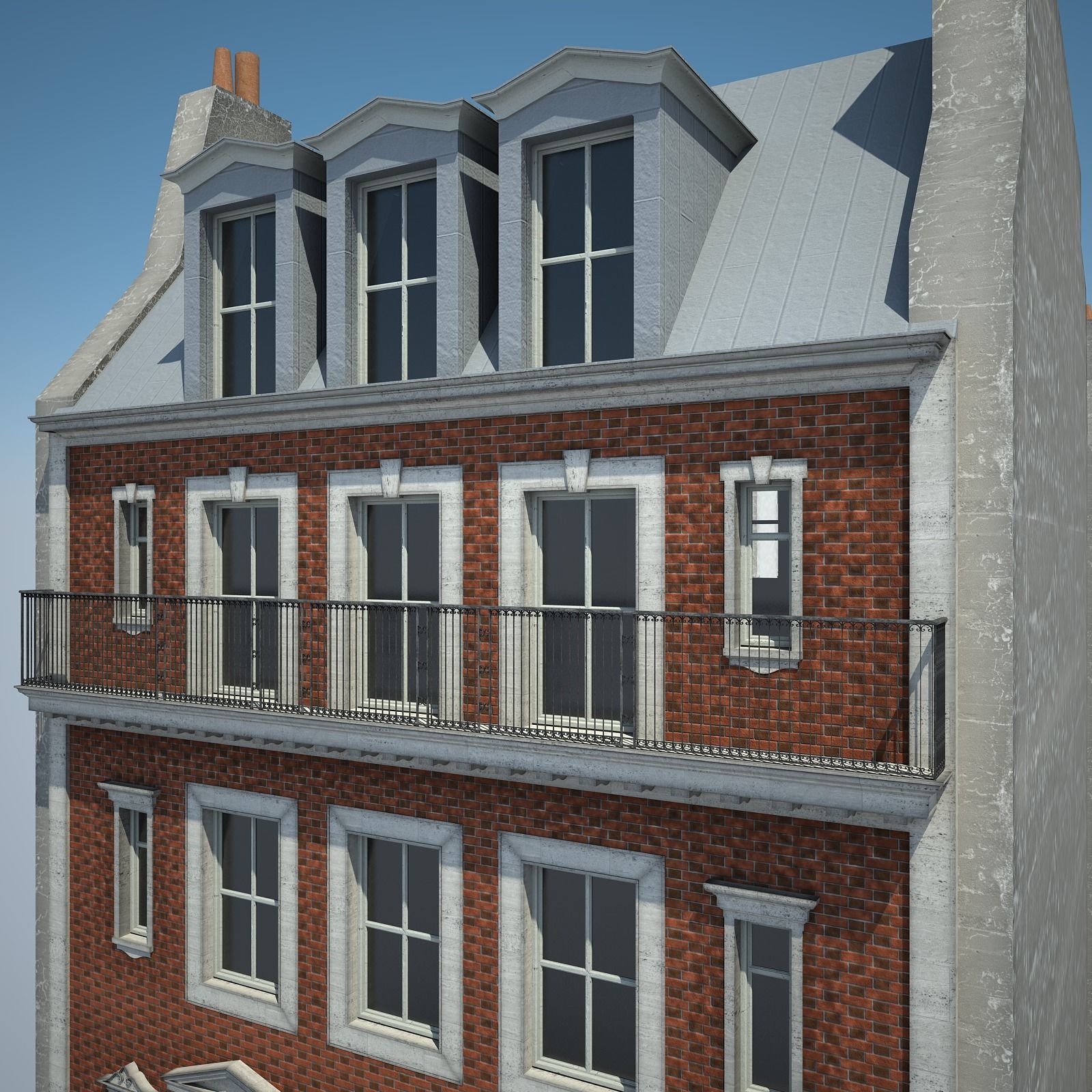 Old Building I 3D model_5