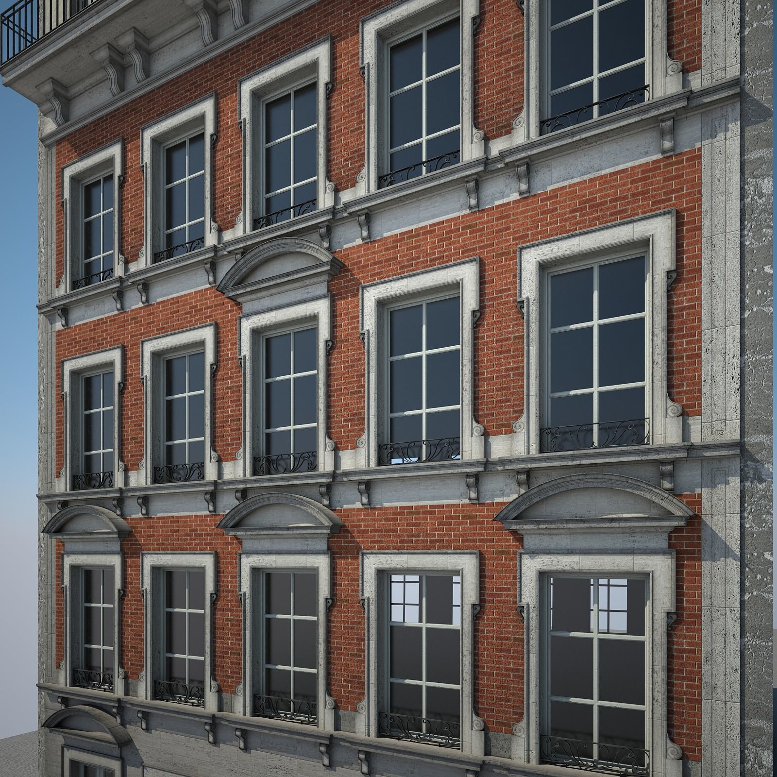 Old Building II 3D model_4