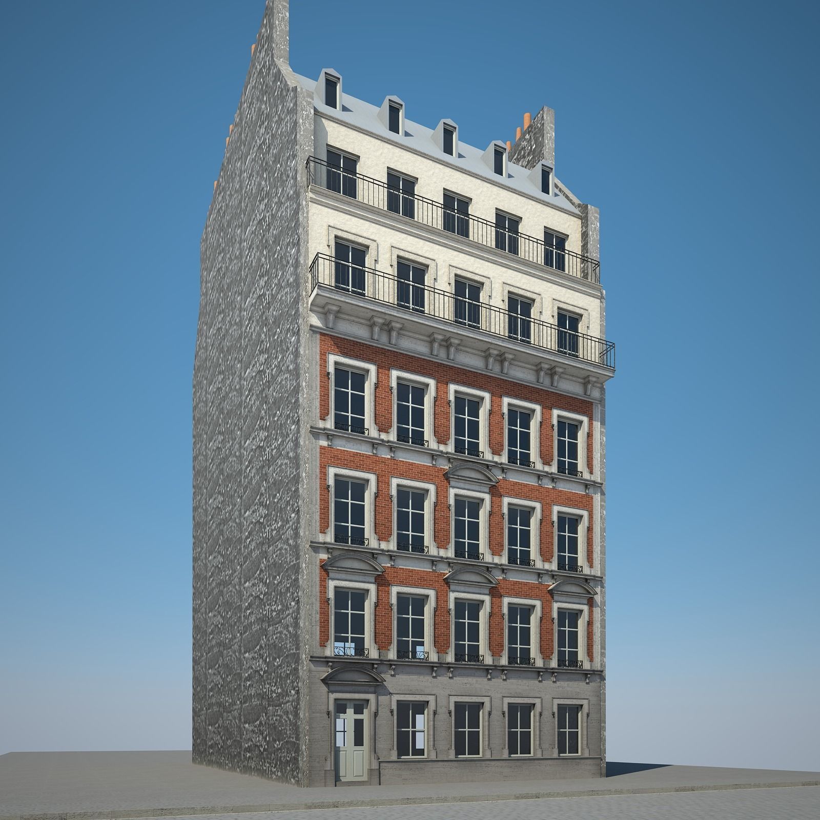 Old Building II 3D model_2