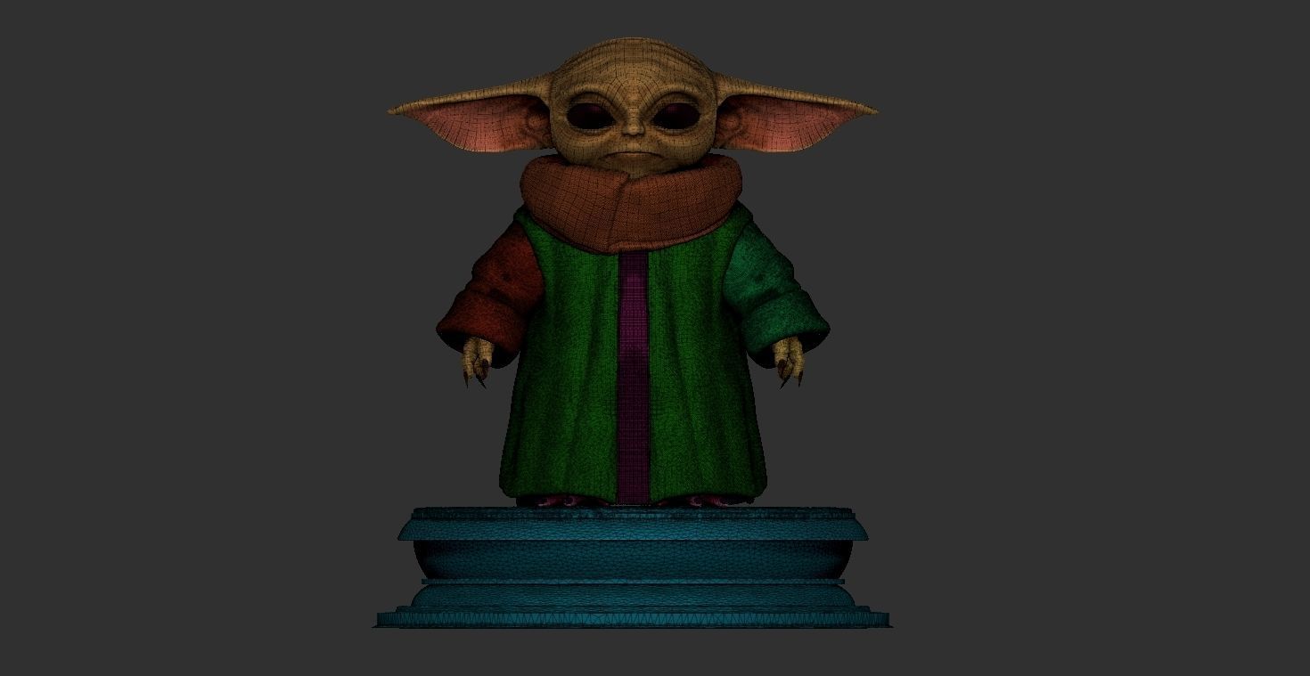 Baby Yoda 3D File 3D model_4