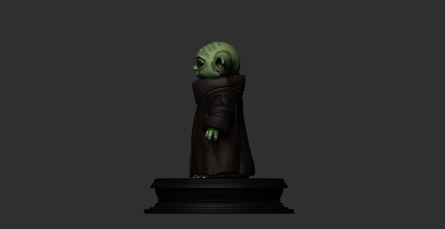 Baby Yoda 3D File 3D model_1