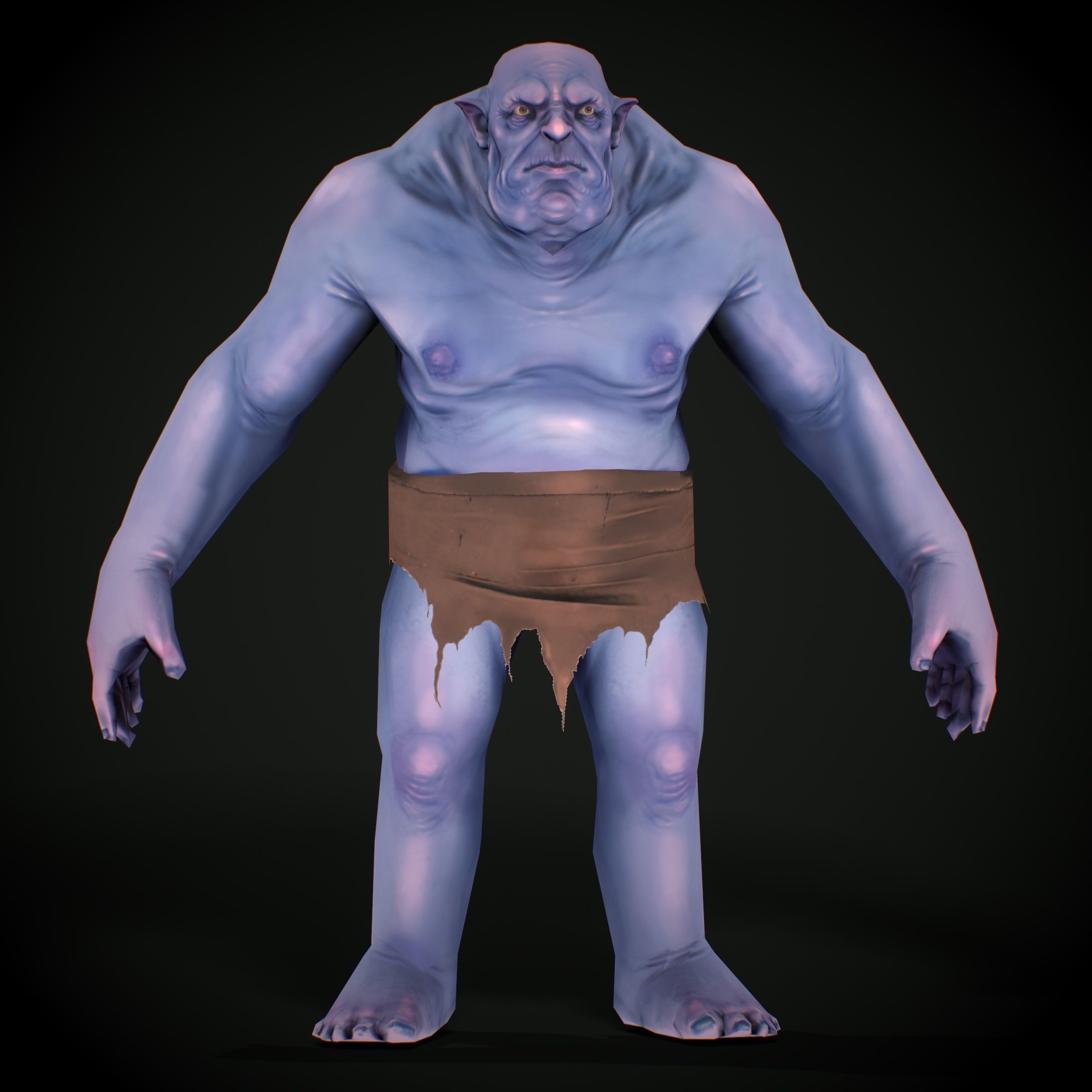 Unity Ready RPG - Ogre Low-poly 3D model_10
