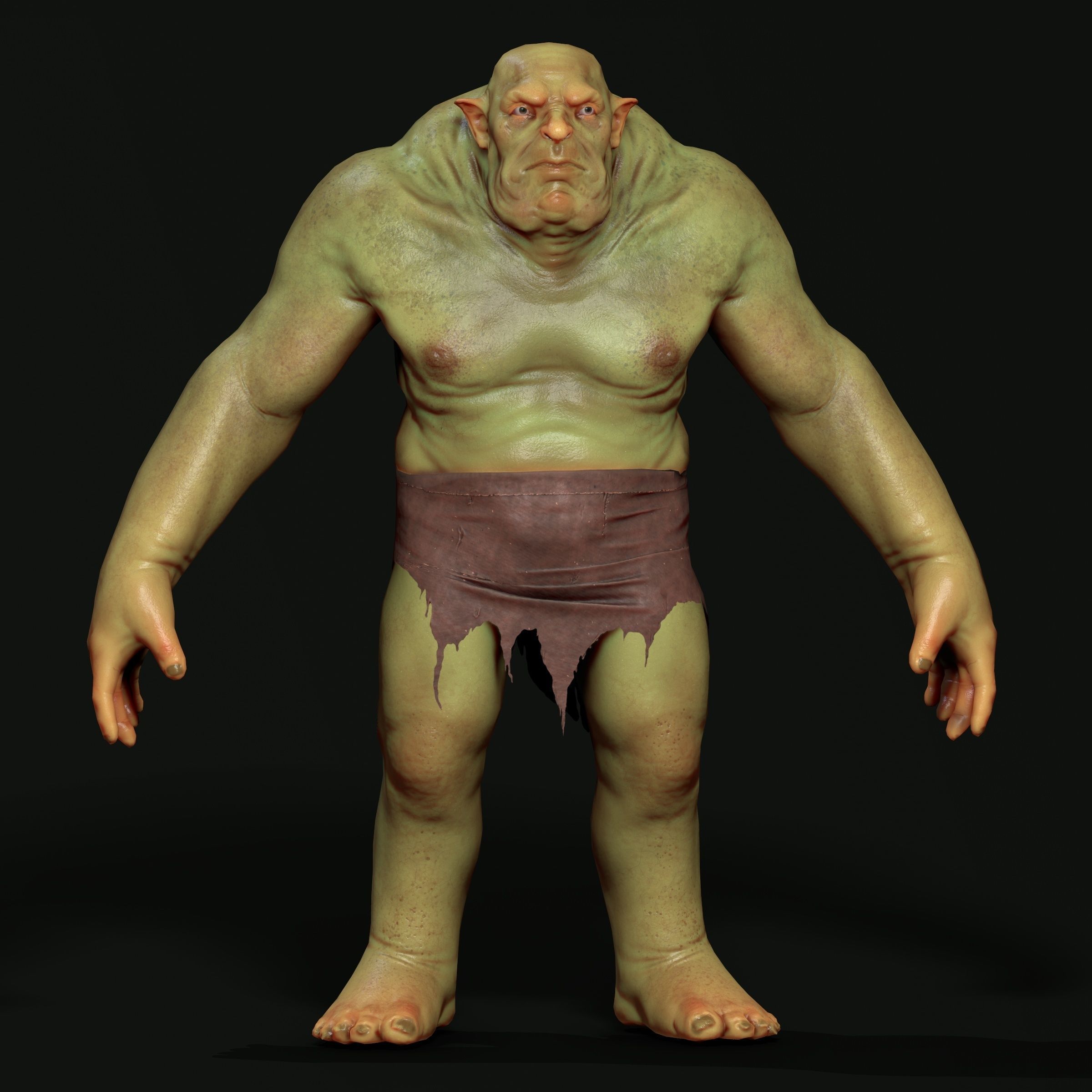Unity Ready RPG - Ogre Low-poly 3D model_5