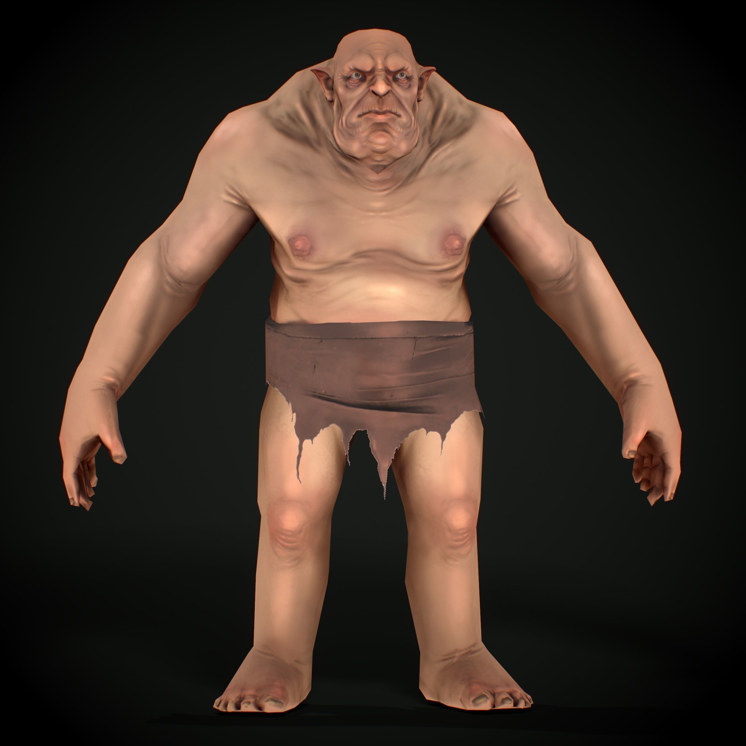 Unity Ready RPG - Ogre Low-poly 3D model_7