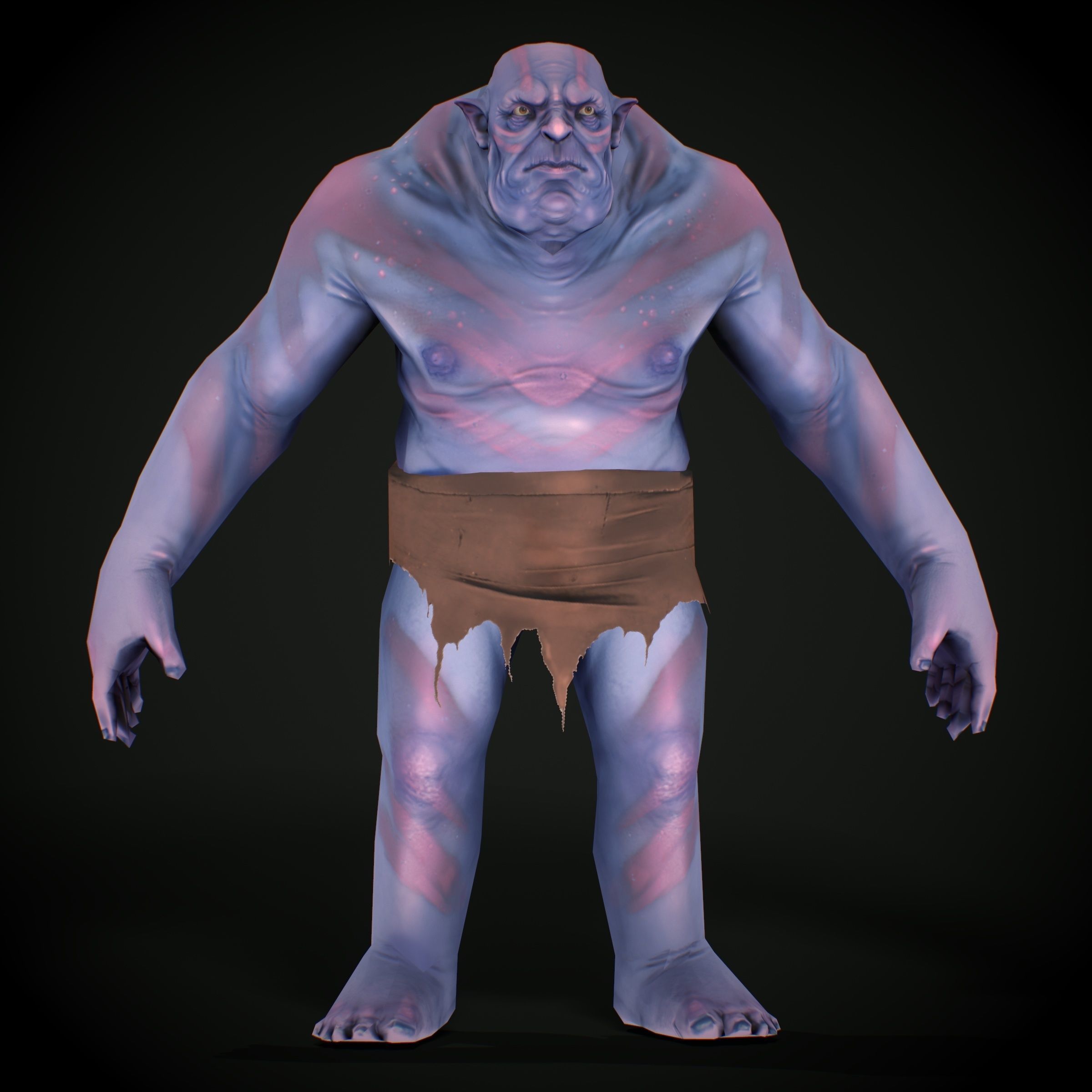 Unity Ready RPG - Ogre Low-poly 3D model_11