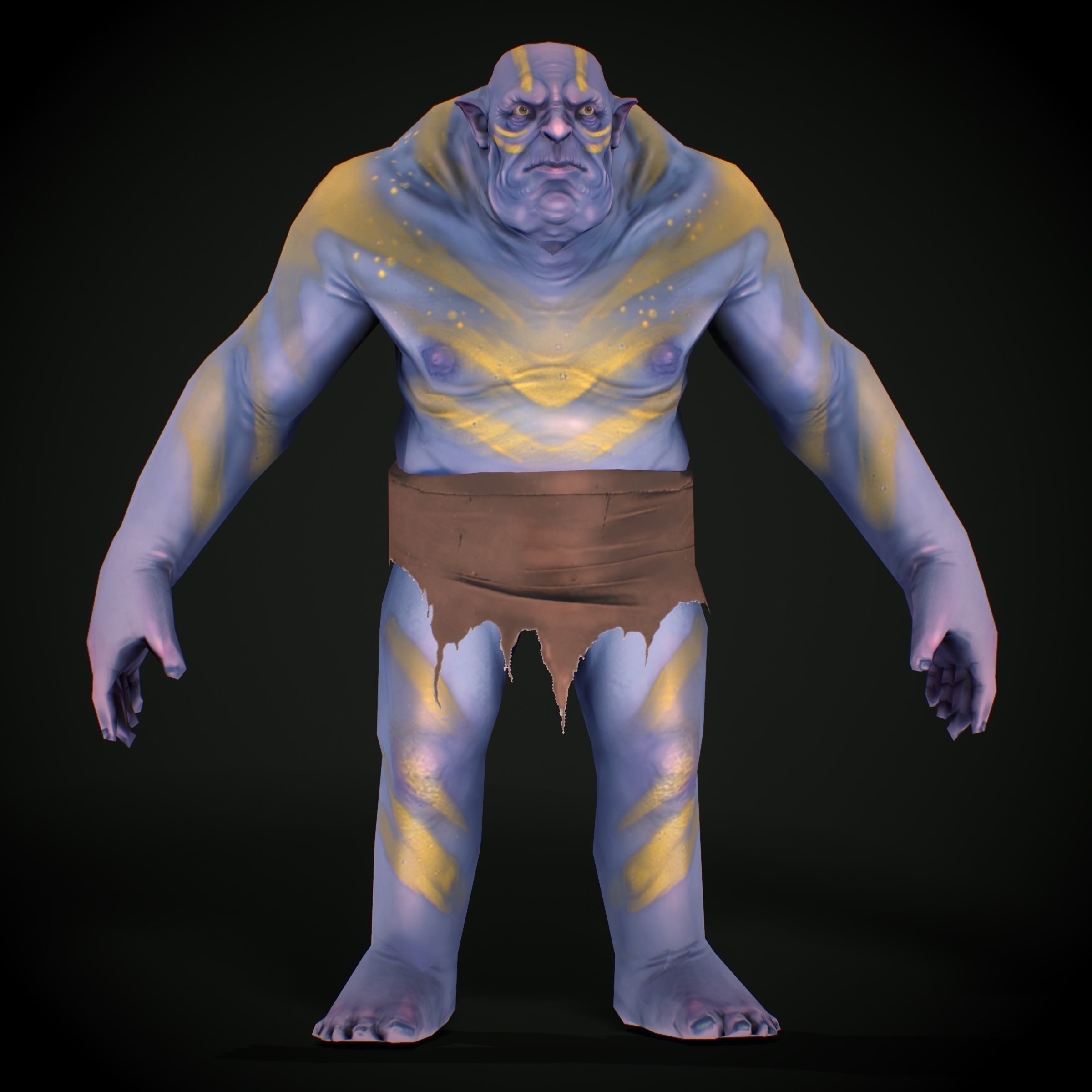 Unity Ready RPG - Ogre Low-poly 3D model_12