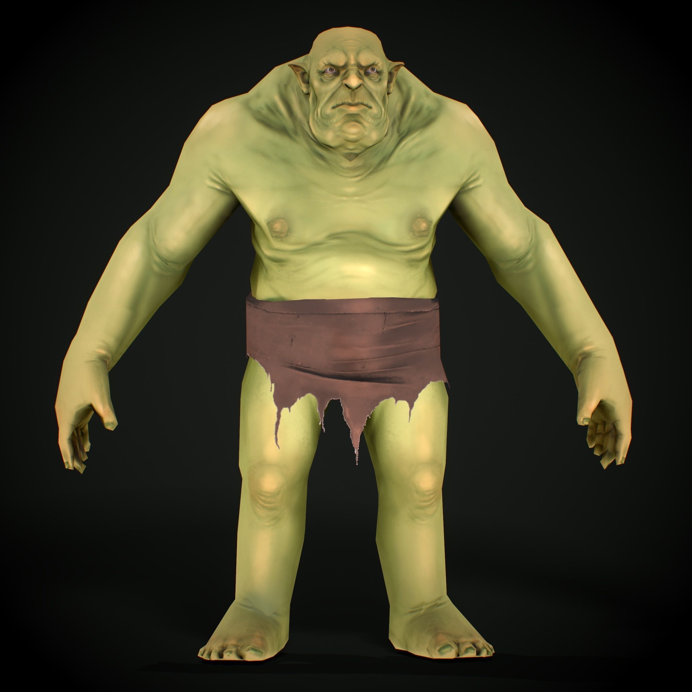 Unity Ready RPG - Ogre Low-poly 3D model_13