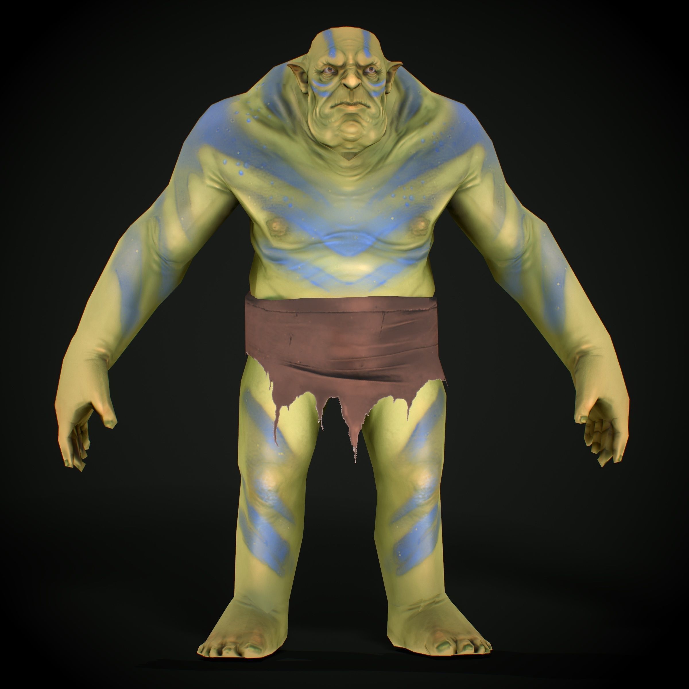 Unity Ready RPG - Ogre Low-poly 3D model_15