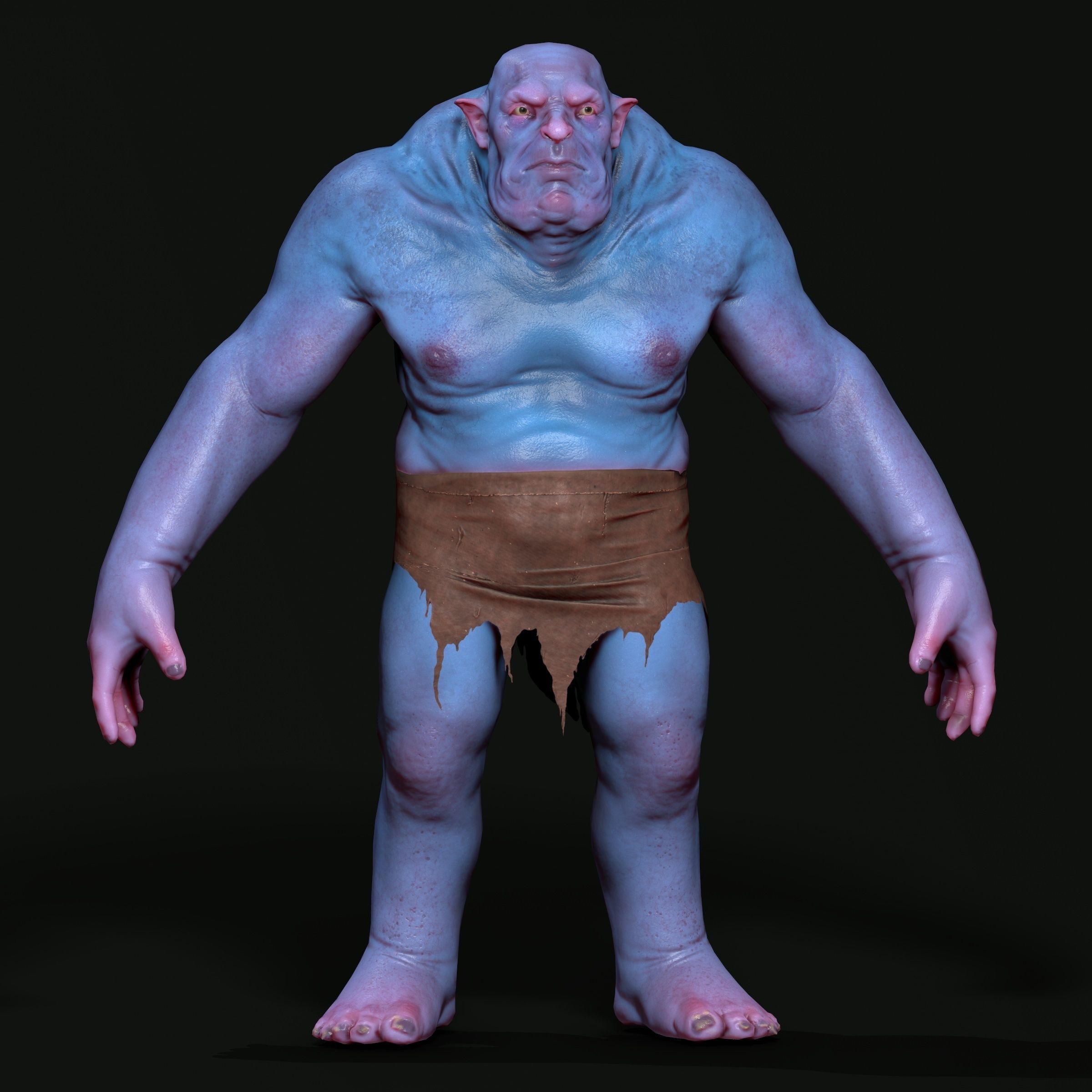Unity Ready RPG - Ogre Low-poly 3D model_3