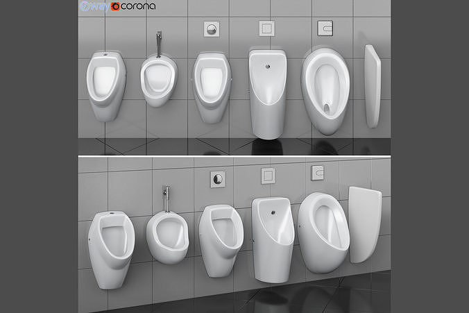 Urinals Cersanit set 74 3D model