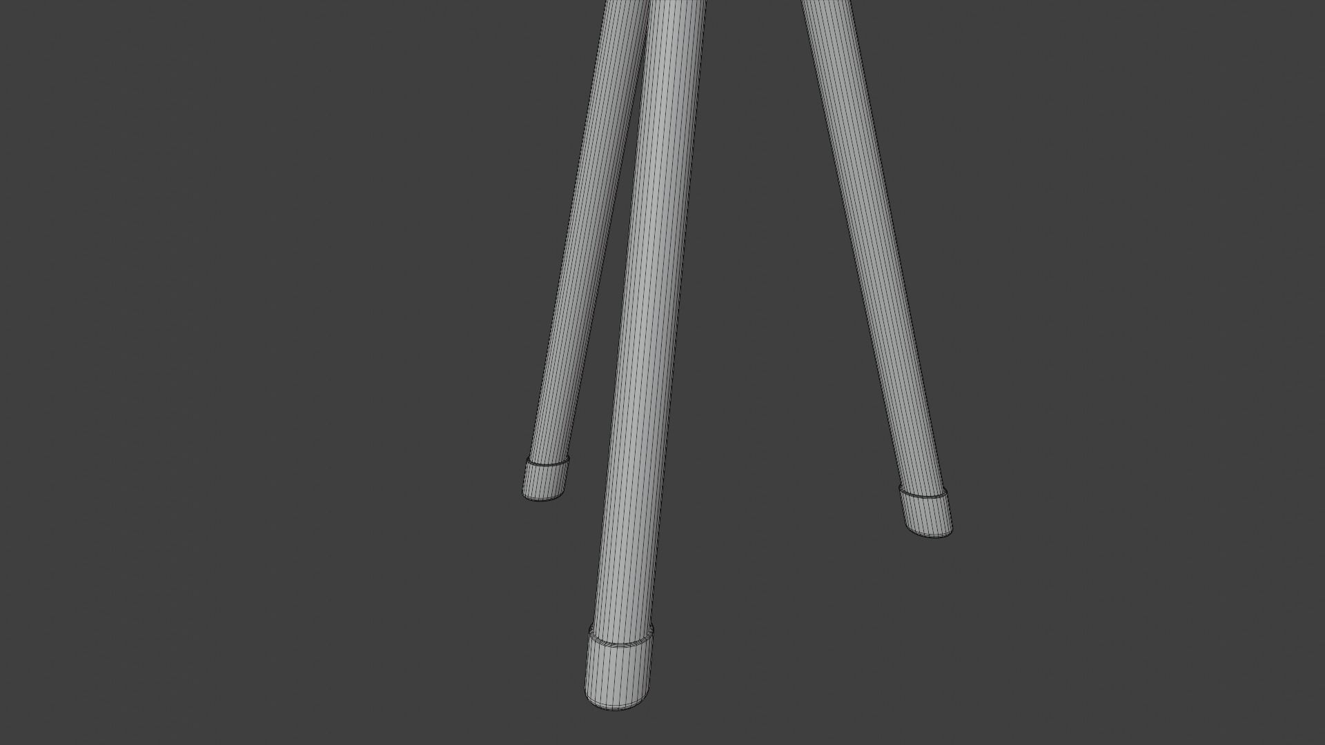 Telescope on tripod Low-poly 3D model_13
