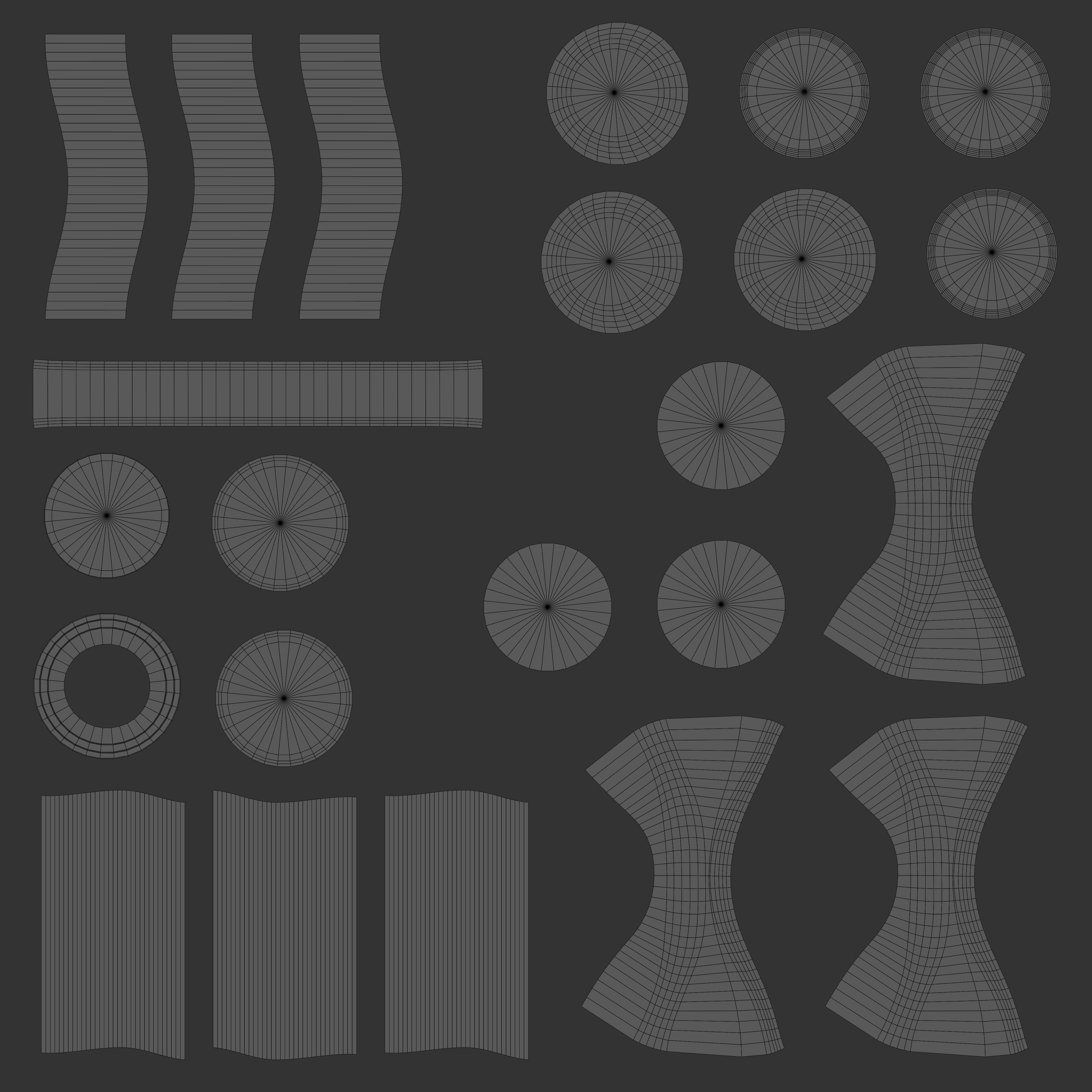 Telescope on tripod Low-poly 3D model_20