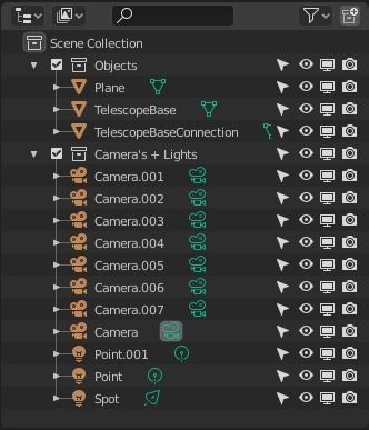 Telescope on tripod Low-poly 3D model_15