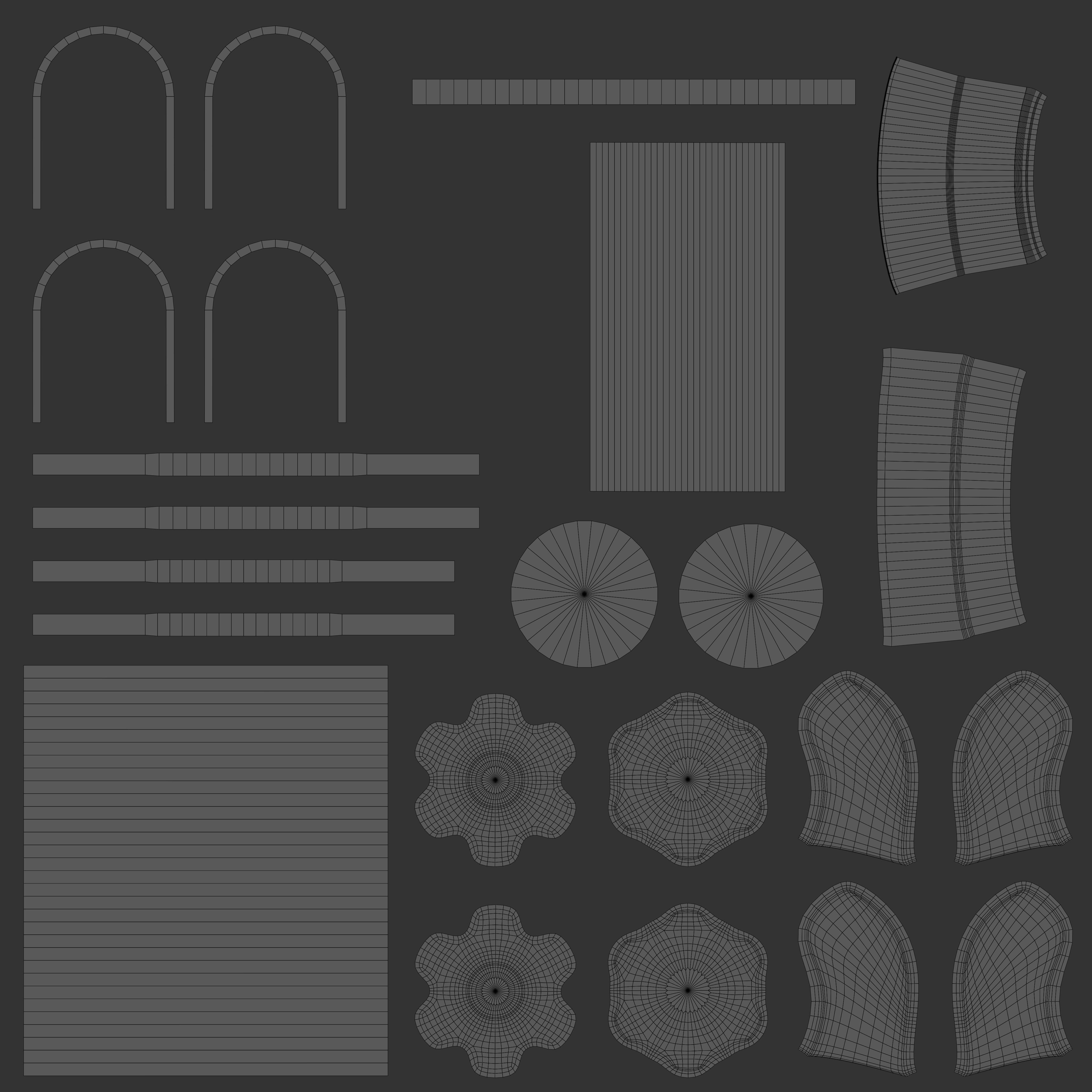 Telescope on tripod Low-poly 3D model_19