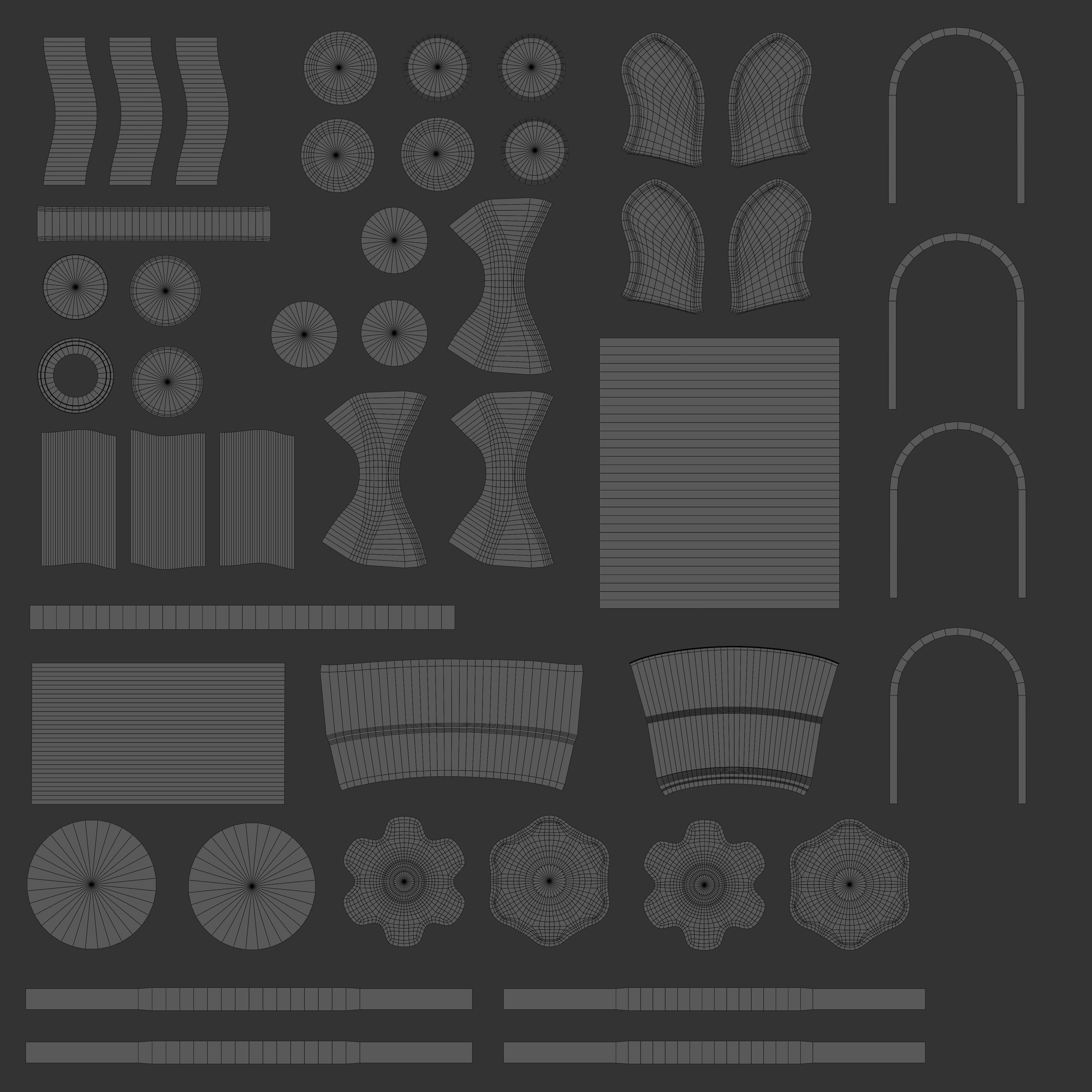 Telescope on tripod Low-poly 3D model_21