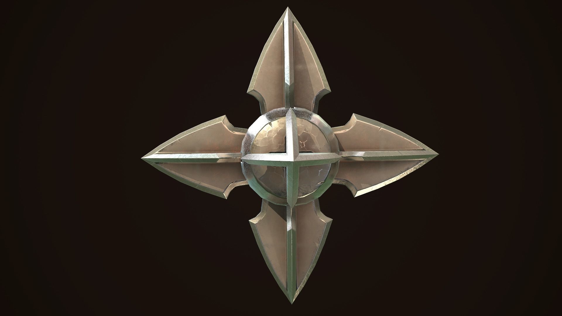 Mace 09 Low-poly 3D model_7