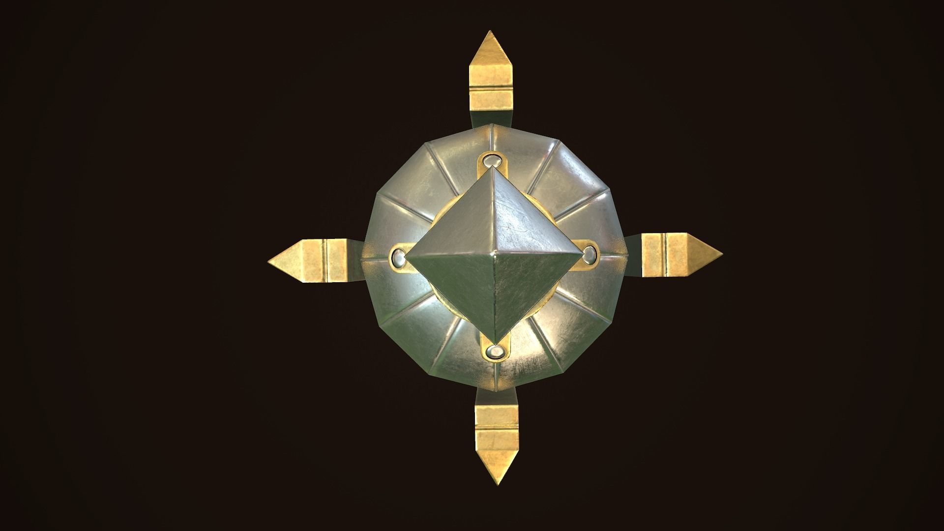 Mace 10 Low-poly 3D model_8
