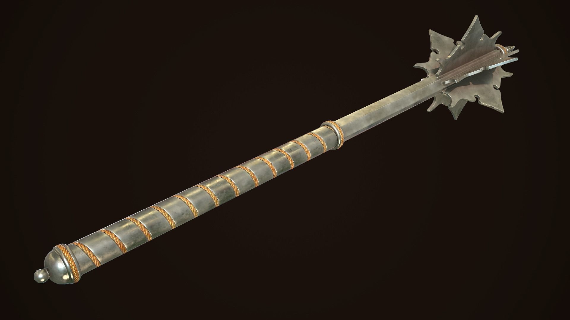 Mace 11 Low-poly 3D model_4