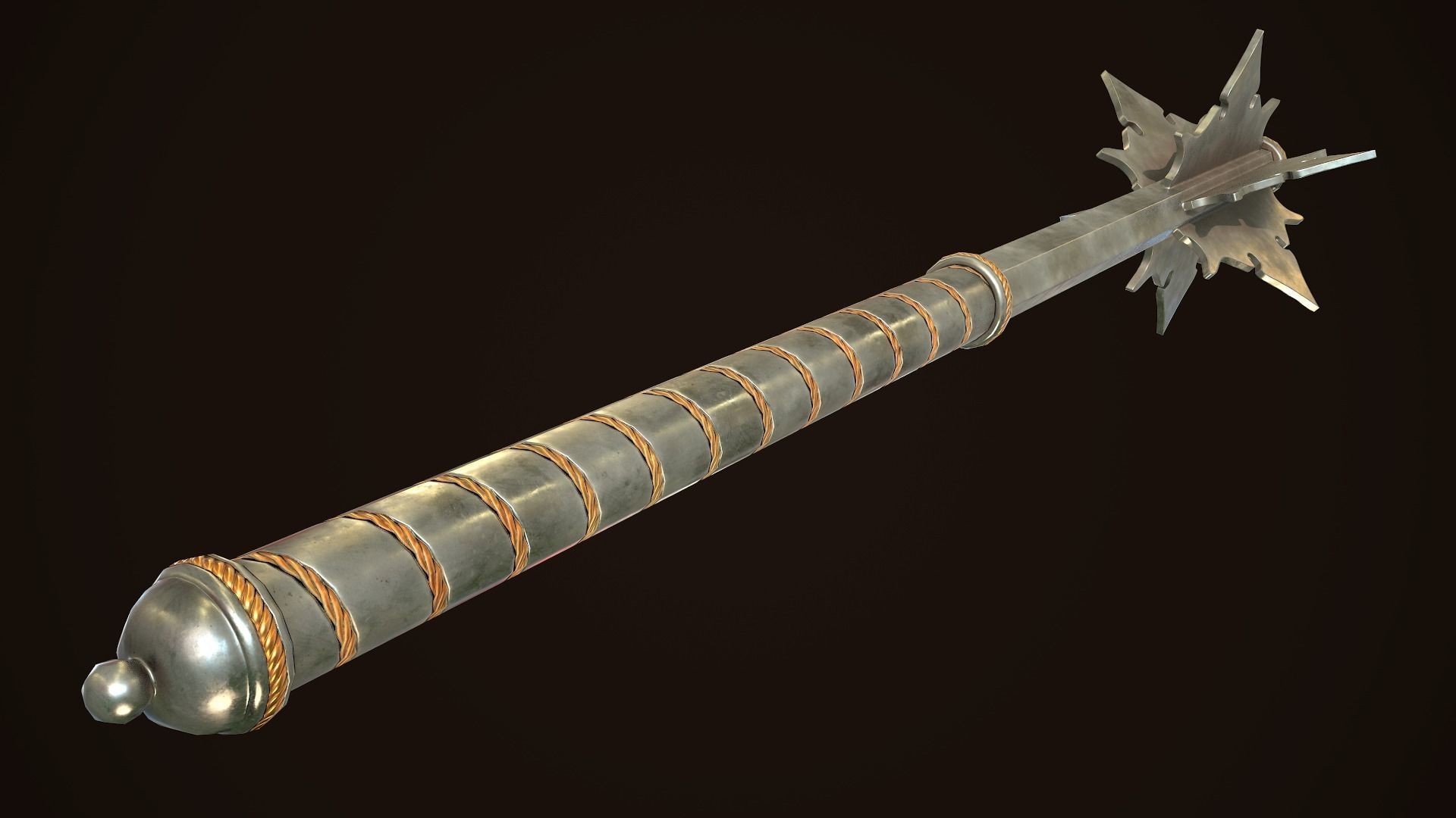 Mace 11 Low-poly 3D model_5