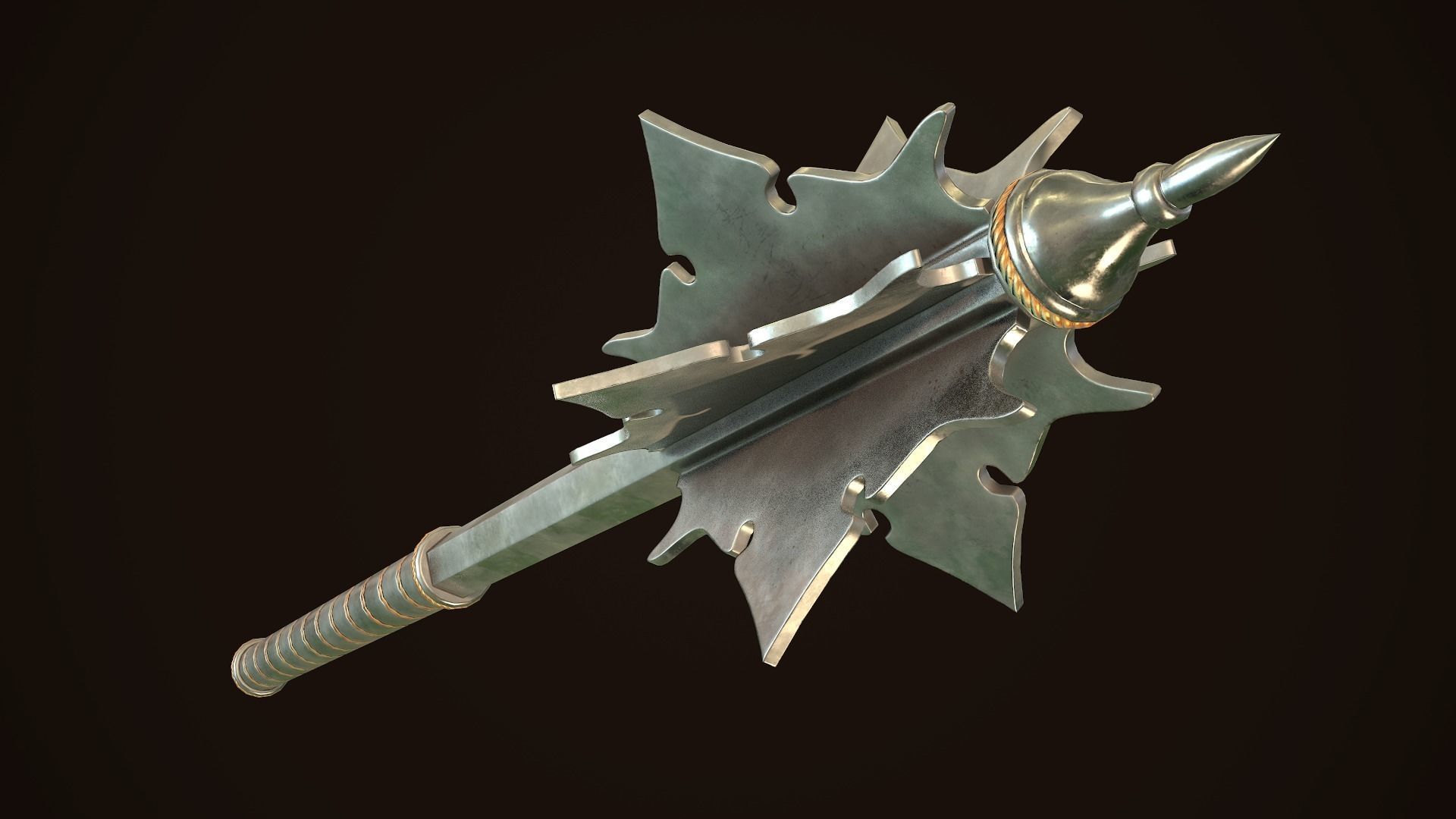 Mace 11 Low-poly 3D model_3