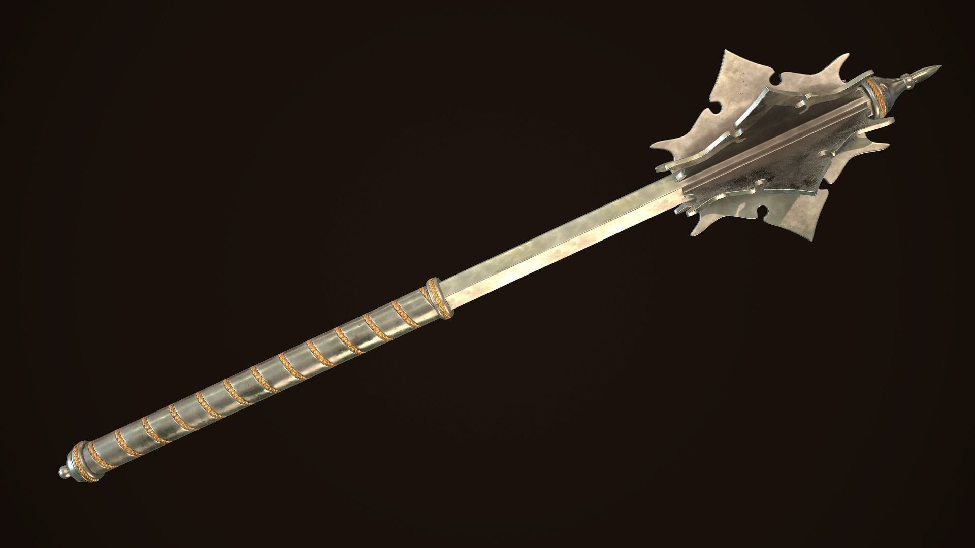 Mace 11 Low-poly 3D model_1