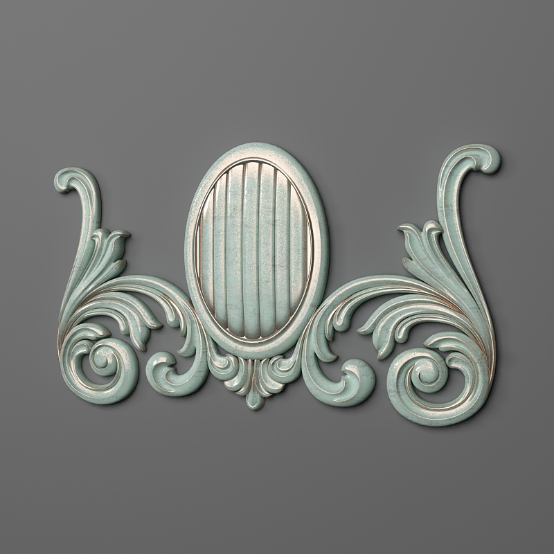 Center decorative ornament 3D print model_1