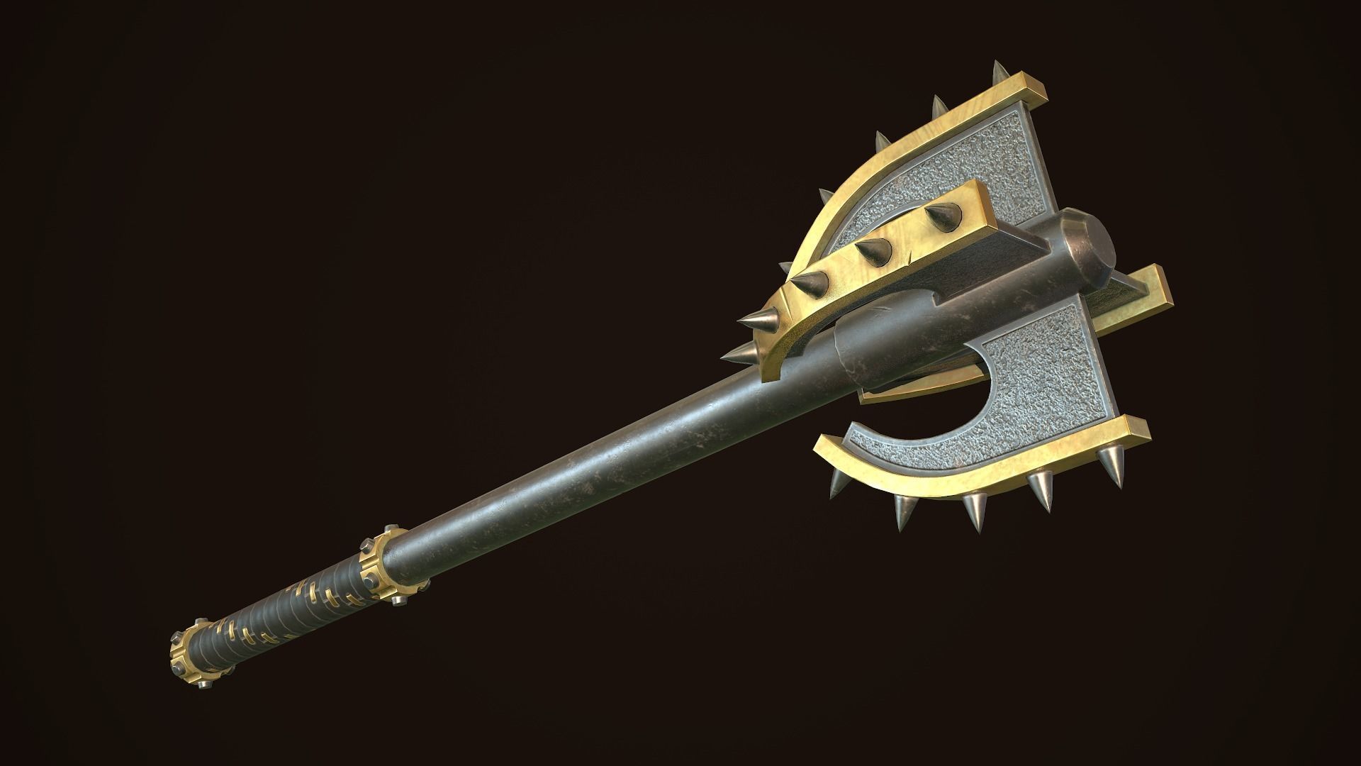 Mace 12 Low-poly 3D model_3