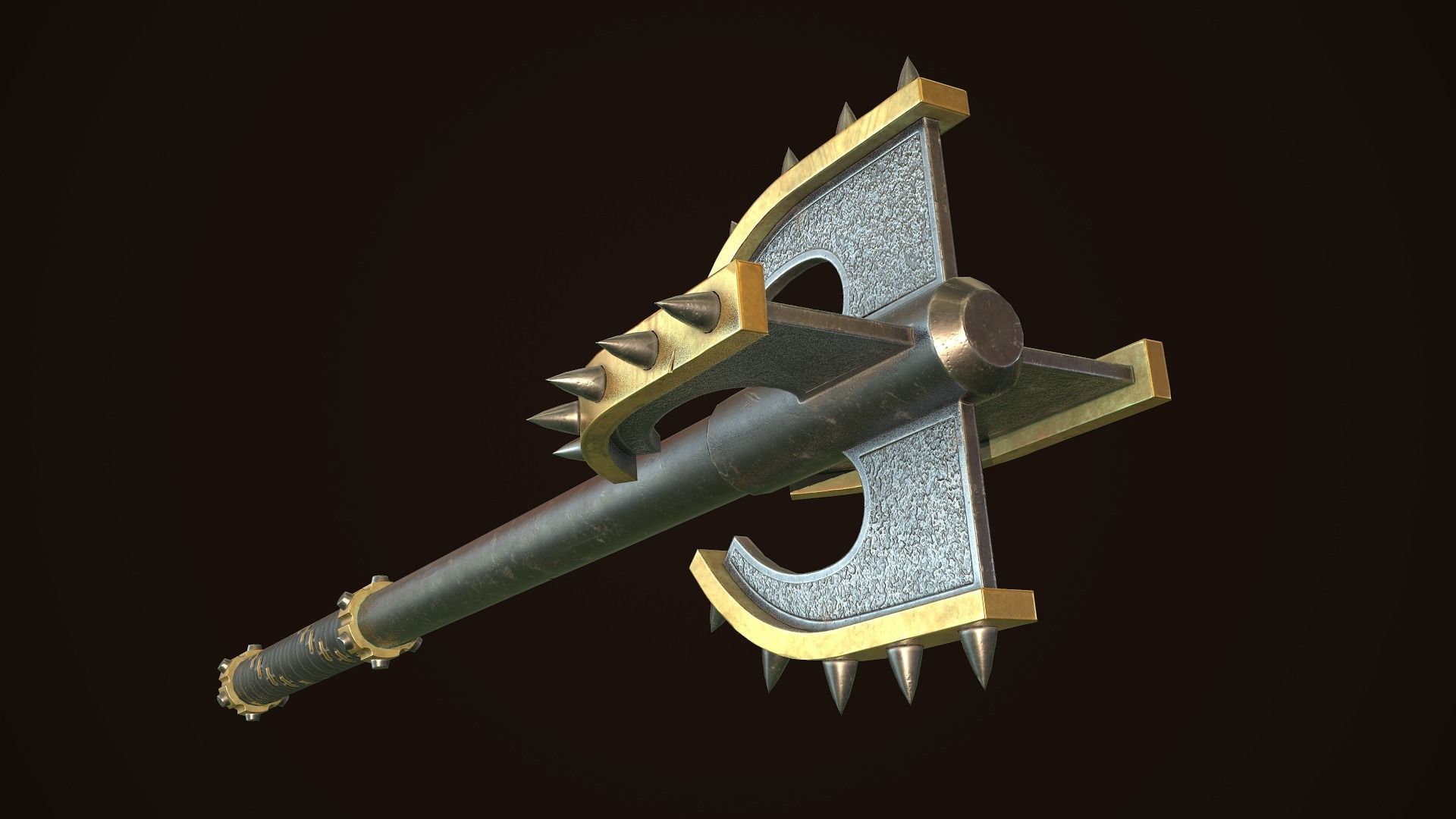 Mace 12 Low-poly 3D model_4