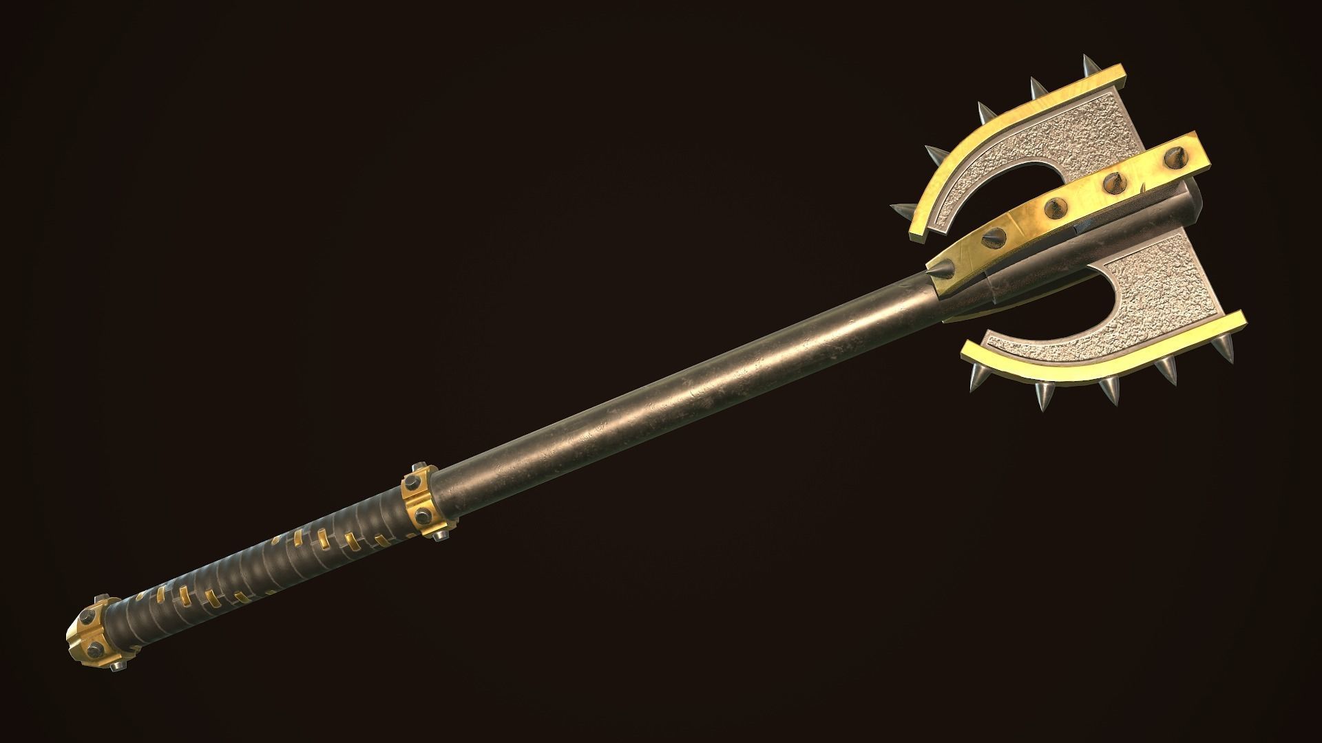 Mace 12 Low-poly 3D model_2