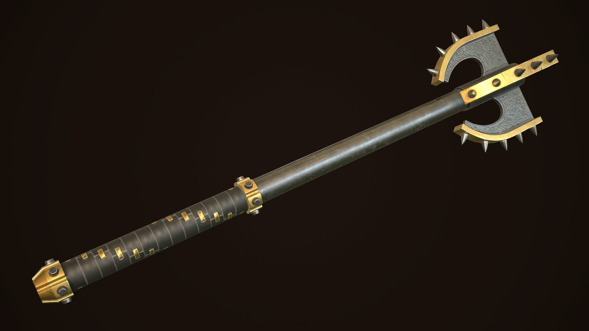 Mace 12 Low-poly 3D model_5
