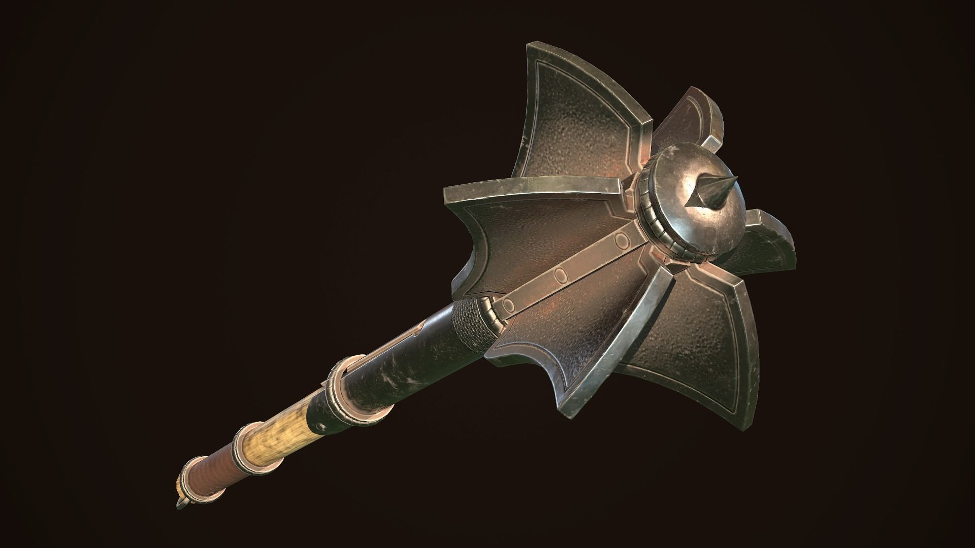 Mace 13 Low-poly 3D model_3