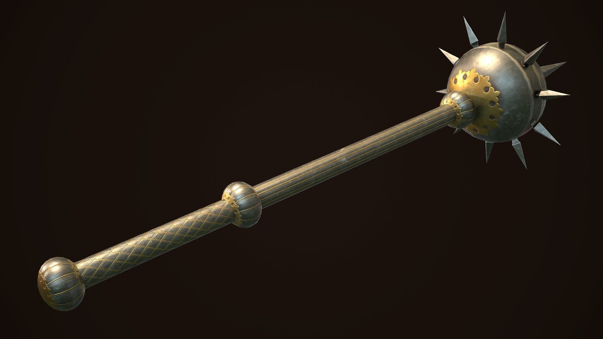 Mace 14 Low-poly 3D model_5