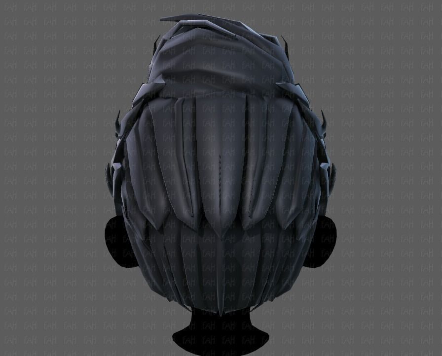 3D Hair style for boy V65 Low-poly 3D model_21