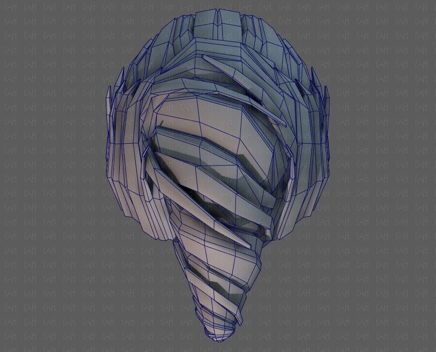 3D Hair style for boy V65 Low-poly 3D model_36