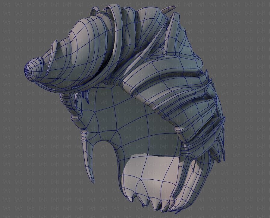 3D Hair style for boy V65 Low-poly 3D model_42