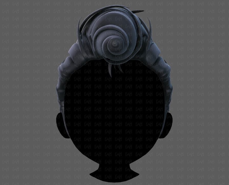 3D Hair style for boy V65 Low-poly 3D model_1
