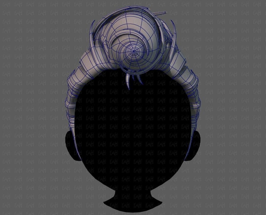 3D Hair style for boy V65 Low-poly 3D model_9