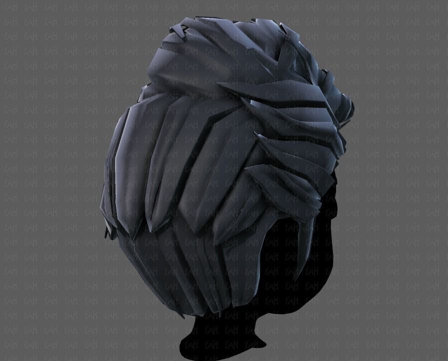 3D Hair style for boy V65 Low-poly 3D model_20