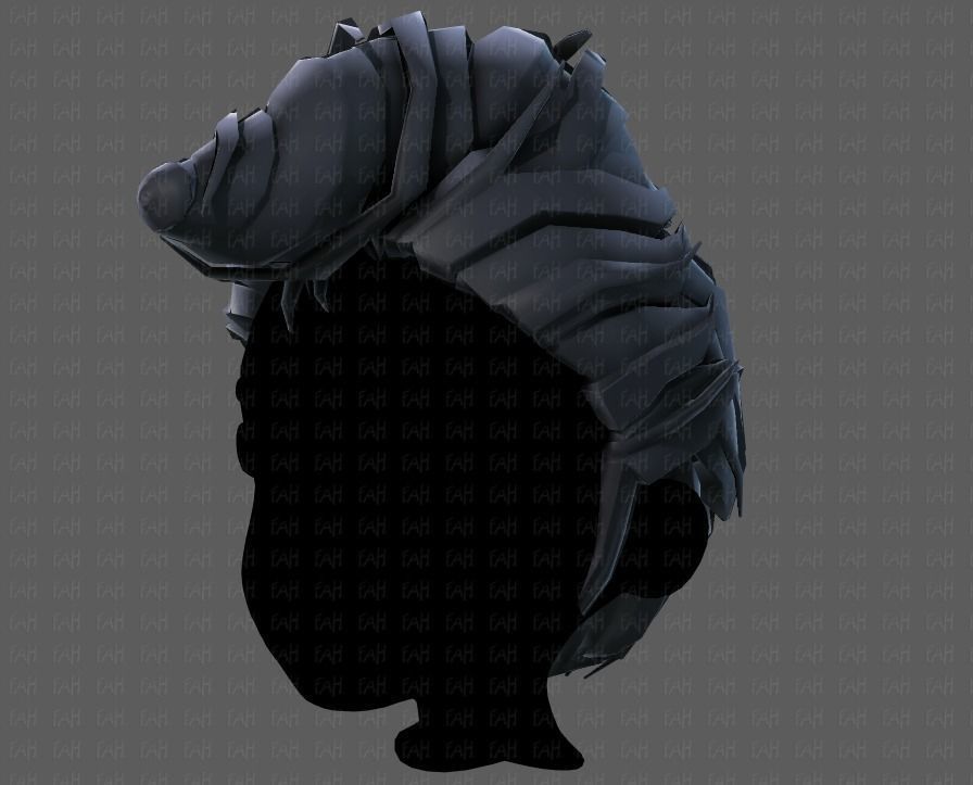 3D Hair style for boy V65 Low-poly 3D model_24