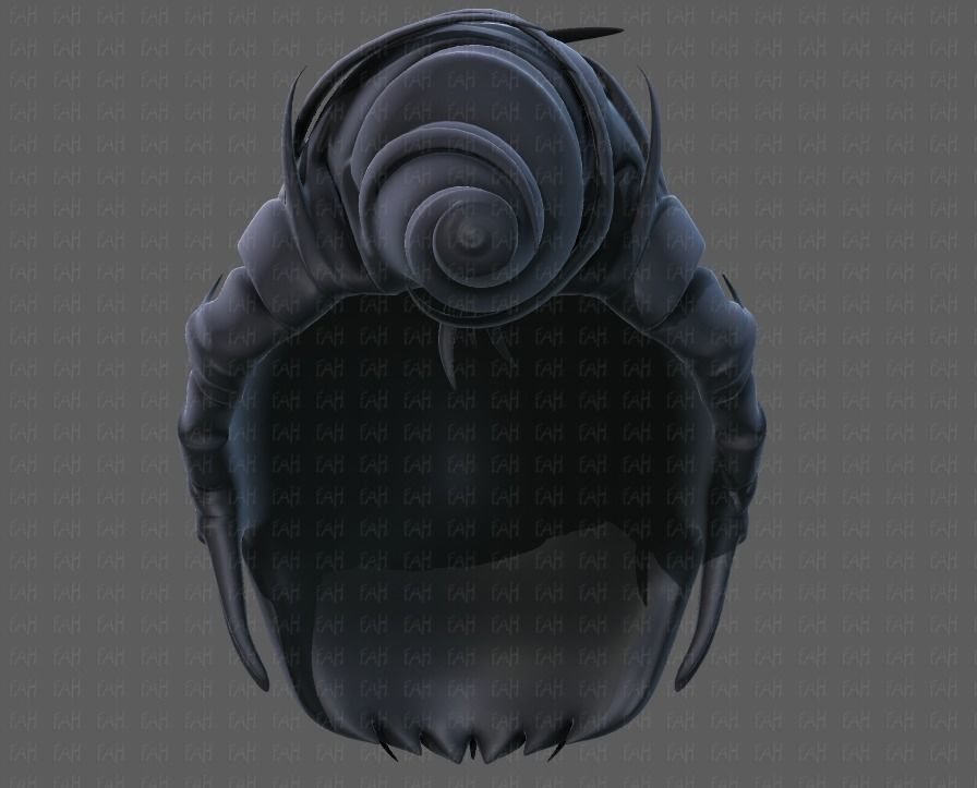 3D Hair style for boy V65 Low-poly 3D model_37