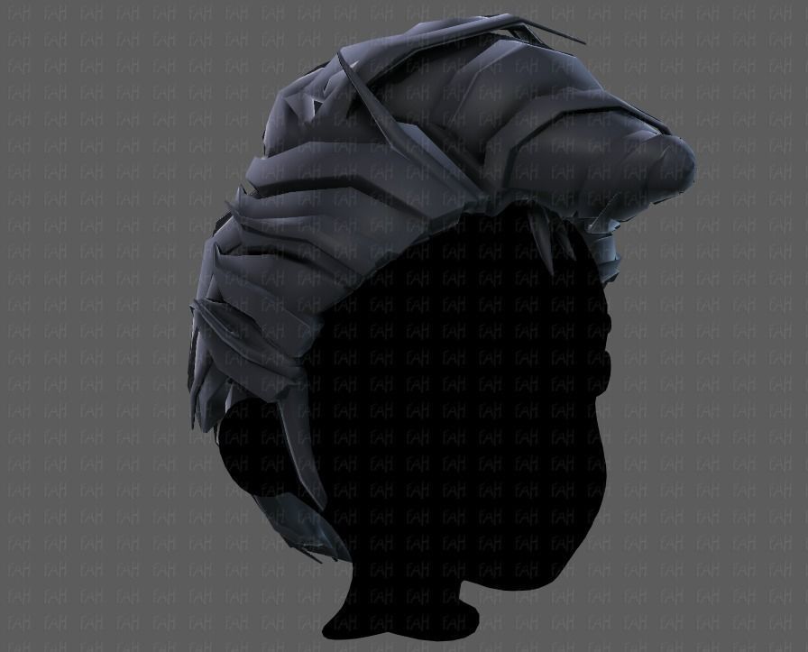 3D Hair style for boy V65 Low-poly 3D model_18