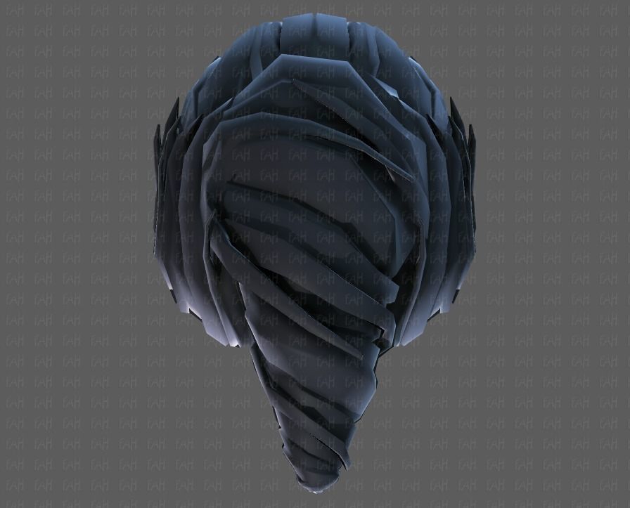 3D Hair style for boy V65 Low-poly 3D model_35