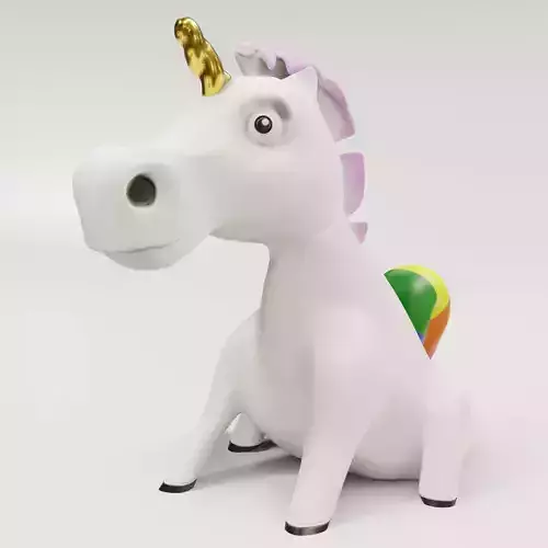 Caricature Unicorn figurine