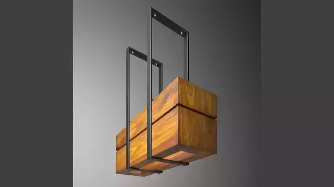 wooden light small