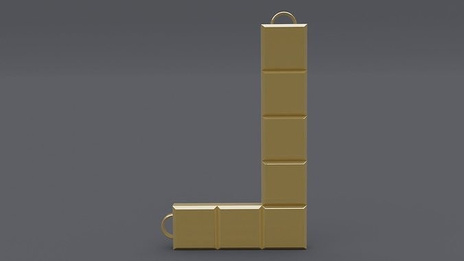 rgd L tetris style pendant mk2 3D print model