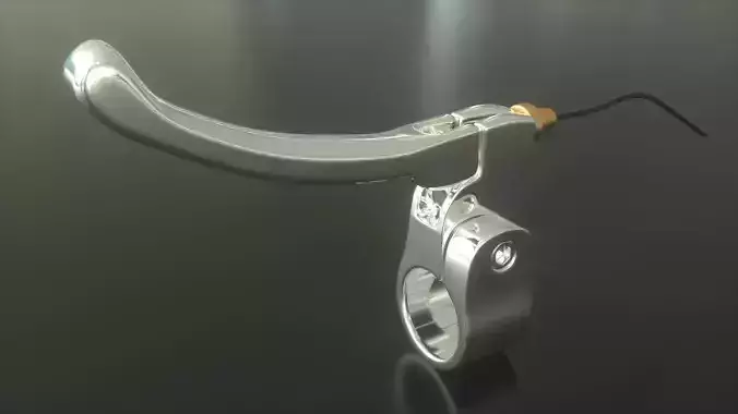 Handbrake handlebar lever 3D model