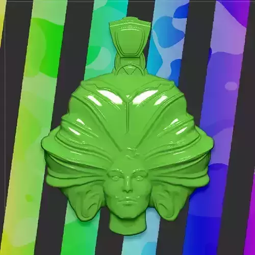 schmuckanhaenger head pendant Free 3D print model