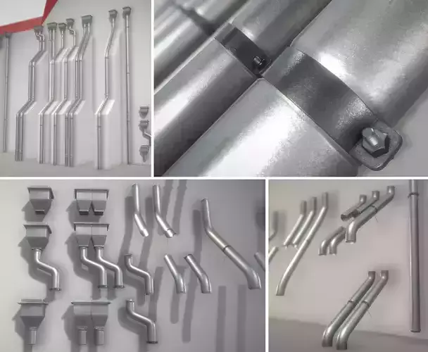 Modular Roof Gutter Pipe Construction Ki