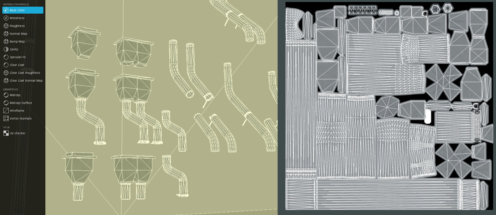 Modular Roof Gutter Pipe Construction Ki Low-poly 3D model_24