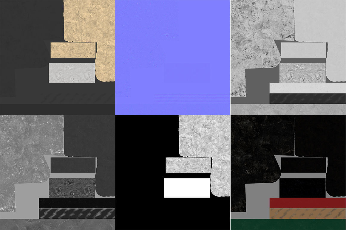 Vintage motor 3D model_3